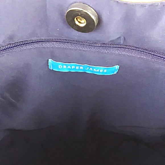 DRAPER JAMES CLASSIC WOVEN STRAW TOTE SOFT LARGE BEACH MARKET DAY TRIPPER - Picture 10 of 11